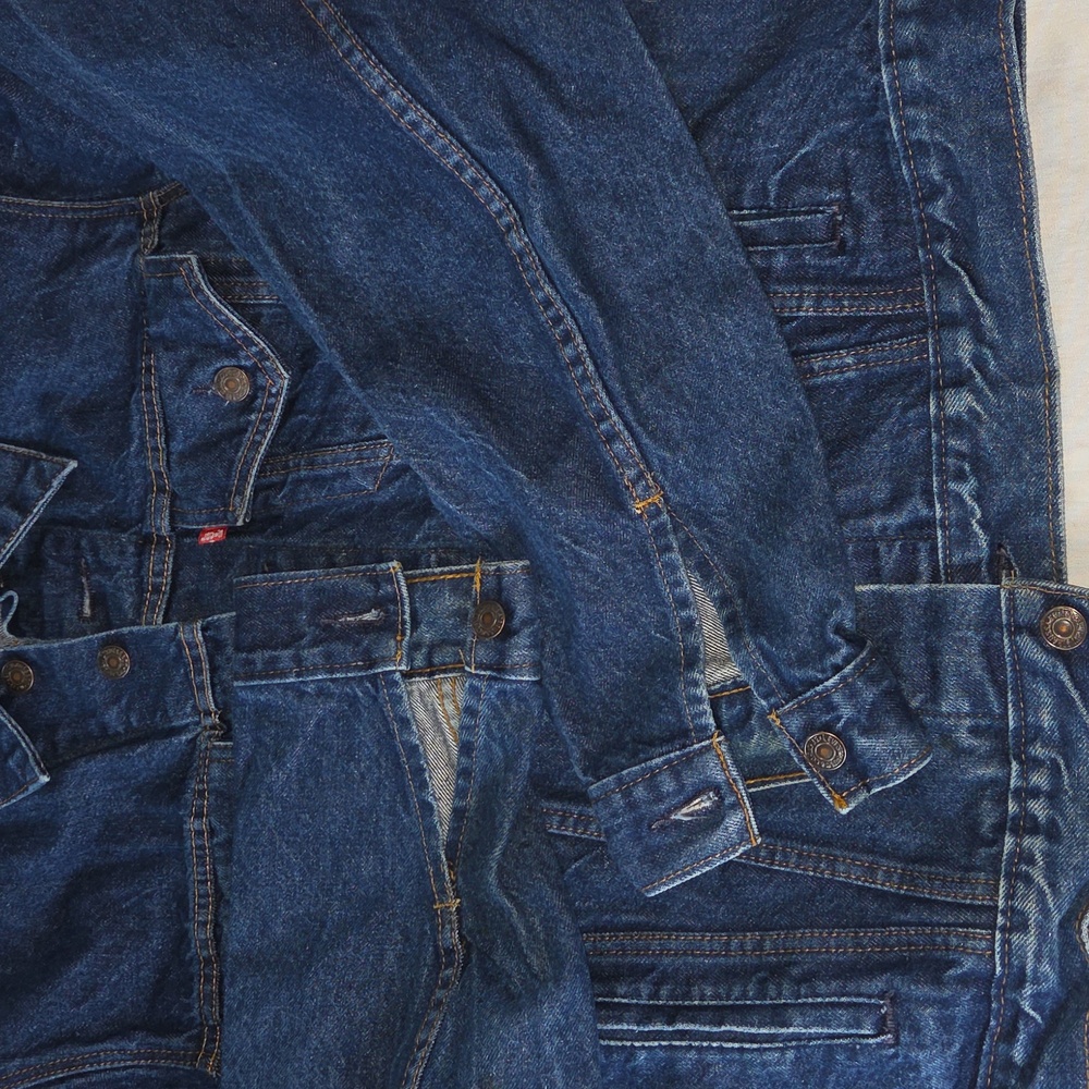 Levi Classic Vintage Blue Denim Jacket 46 L Womens Large - Picture 5 of 9